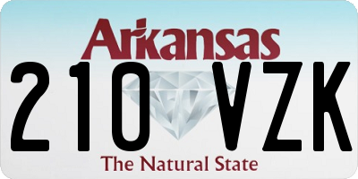 AR license plate 210VZK