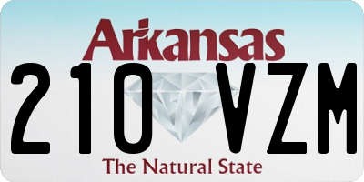 AR license plate 210VZM