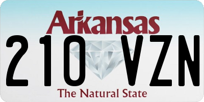 AR license plate 210VZN
