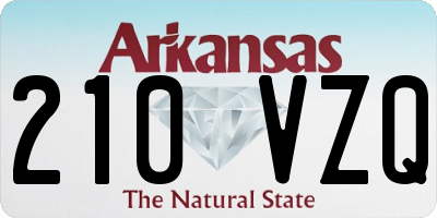 AR license plate 210VZQ