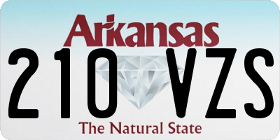 AR license plate 210VZS