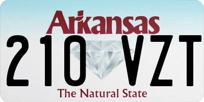 AR license plate 210VZT