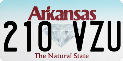 AR license plate 210VZU