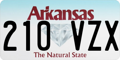 AR license plate 210VZX