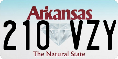 AR license plate 210VZY