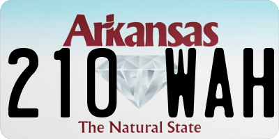 AR license plate 210WAH