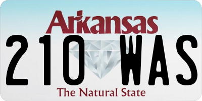 AR license plate 210WAS