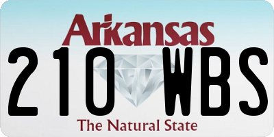 AR license plate 210WBS