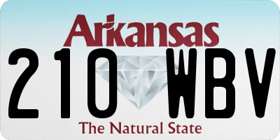 AR license plate 210WBV