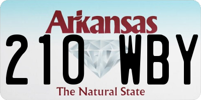 AR license plate 210WBY