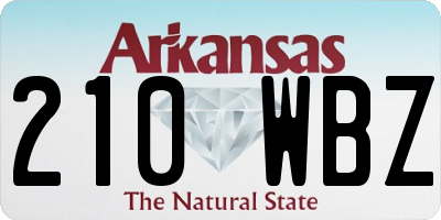 AR license plate 210WBZ