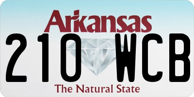 AR license plate 210WCB