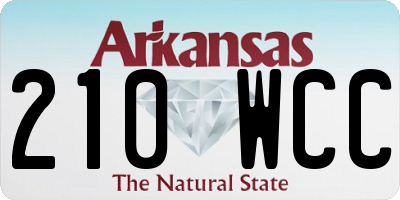 AR license plate 210WCC