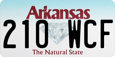 AR license plate 210WCF