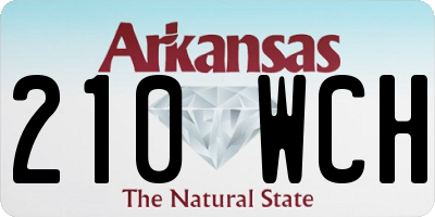 AR license plate 210WCH