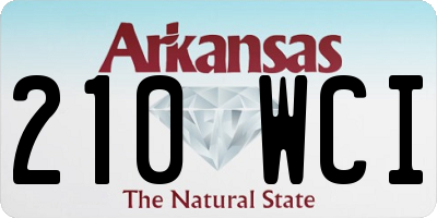 AR license plate 210WCI
