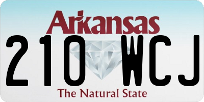 AR license plate 210WCJ
