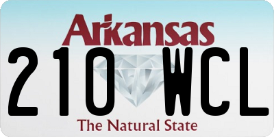 AR license plate 210WCL