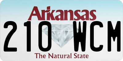 AR license plate 210WCM
