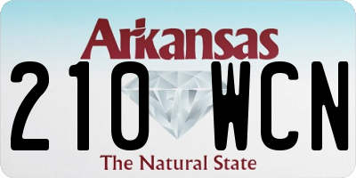 AR license plate 210WCN