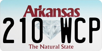 AR license plate 210WCP