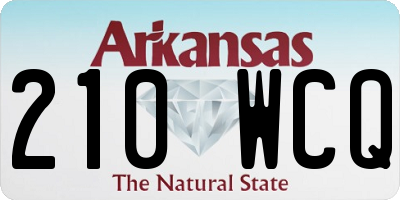 AR license plate 210WCQ