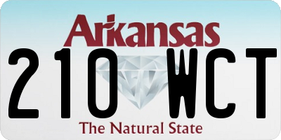 AR license plate 210WCT