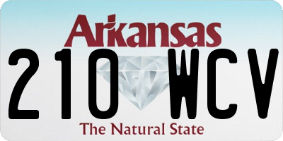 AR license plate 210WCV