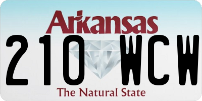 AR license plate 210WCW