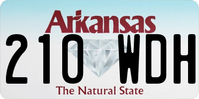 AR license plate 210WDH