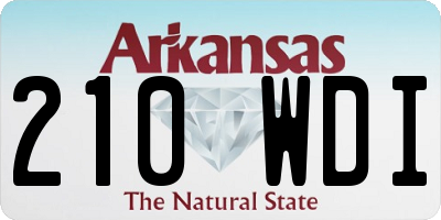AR license plate 210WDI