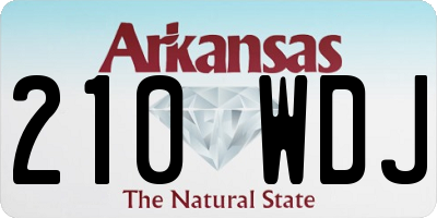 AR license plate 210WDJ
