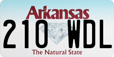 AR license plate 210WDL