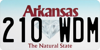 AR license plate 210WDM