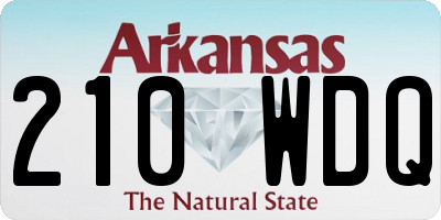 AR license plate 210WDQ