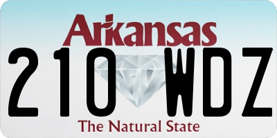AR license plate 210WDZ