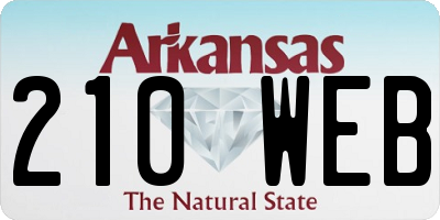 AR license plate 210WEB