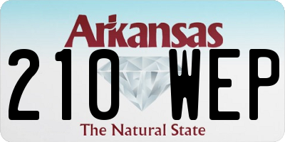 AR license plate 210WEP