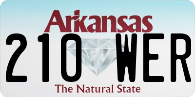 AR license plate 210WER