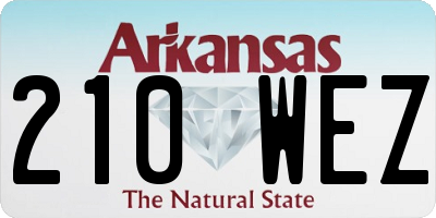 AR license plate 210WEZ