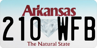 AR license plate 210WFB