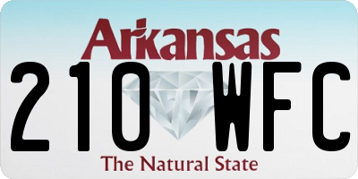 AR license plate 210WFC