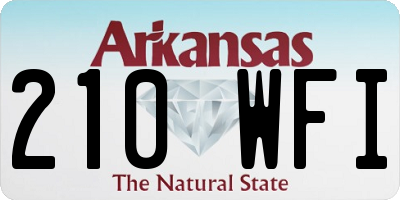 AR license plate 210WFI