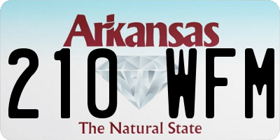 AR license plate 210WFM