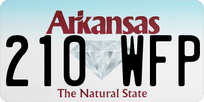AR license plate 210WFP