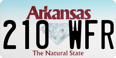 AR license plate 210WFR
