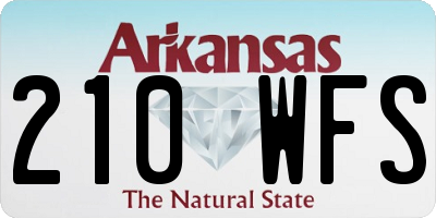 AR license plate 210WFS