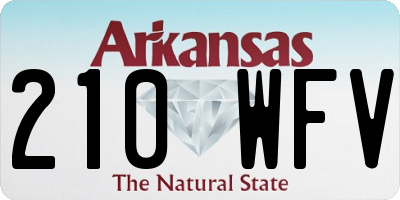 AR license plate 210WFV