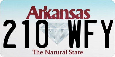 AR license plate 210WFY