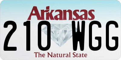 AR license plate 210WGG